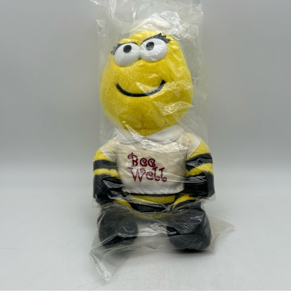 New Sealed 10” Plush Honey Bee/Bumble Bee Nurse Stuffed Animal “BEE WELL” Gift